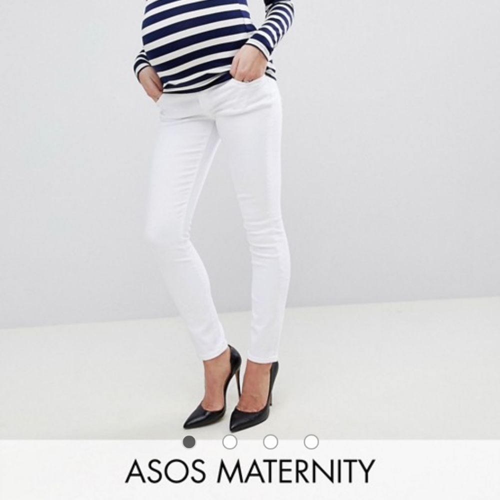 70% off - Maternity - Asos White Skinny Jeans